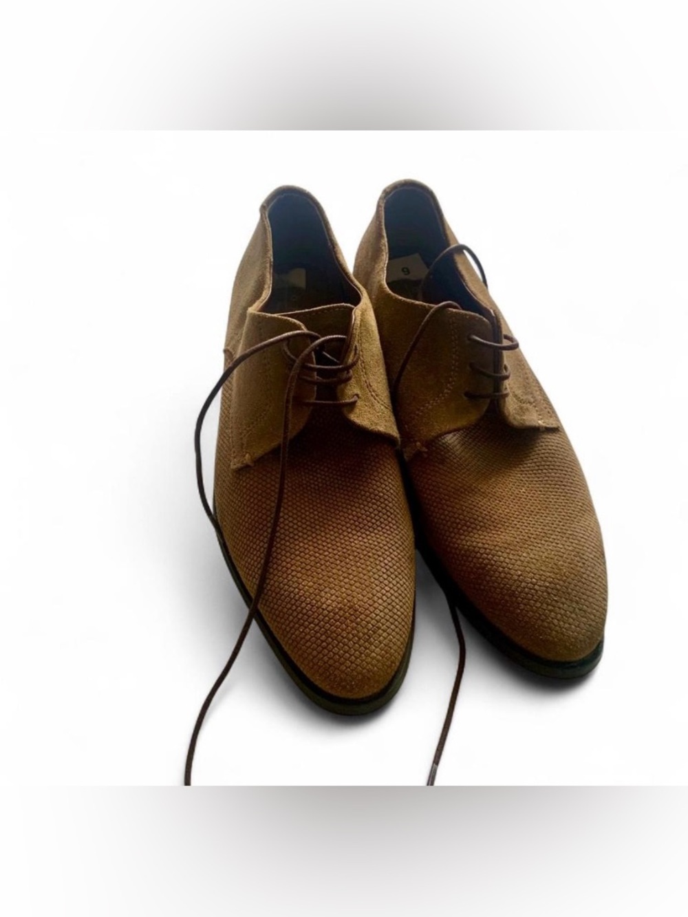 Topman perforated leather jasper derby shoes formal men size 9